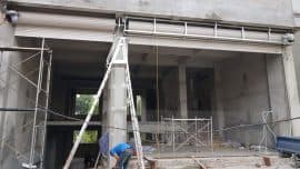 Cách Xây Tường Để Chờ Lắp Đặt Cửa Cuốn